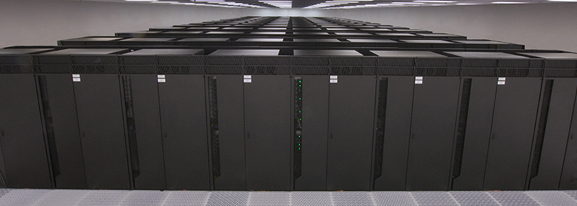 Figure 1. The Sequoia supercomputer at LLNL, with its nearly 1.6 million CPUs available for numerical simulations of nuclear weapons. © hpc.llnl.gov